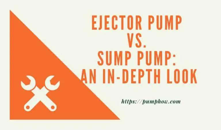Ejector Pump vs. Sump Pump: An In-Depth Look