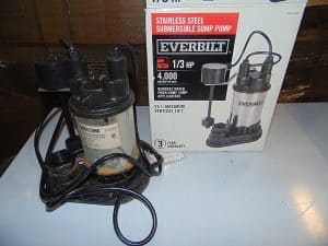 Everbilt SP03302VD sump pump review